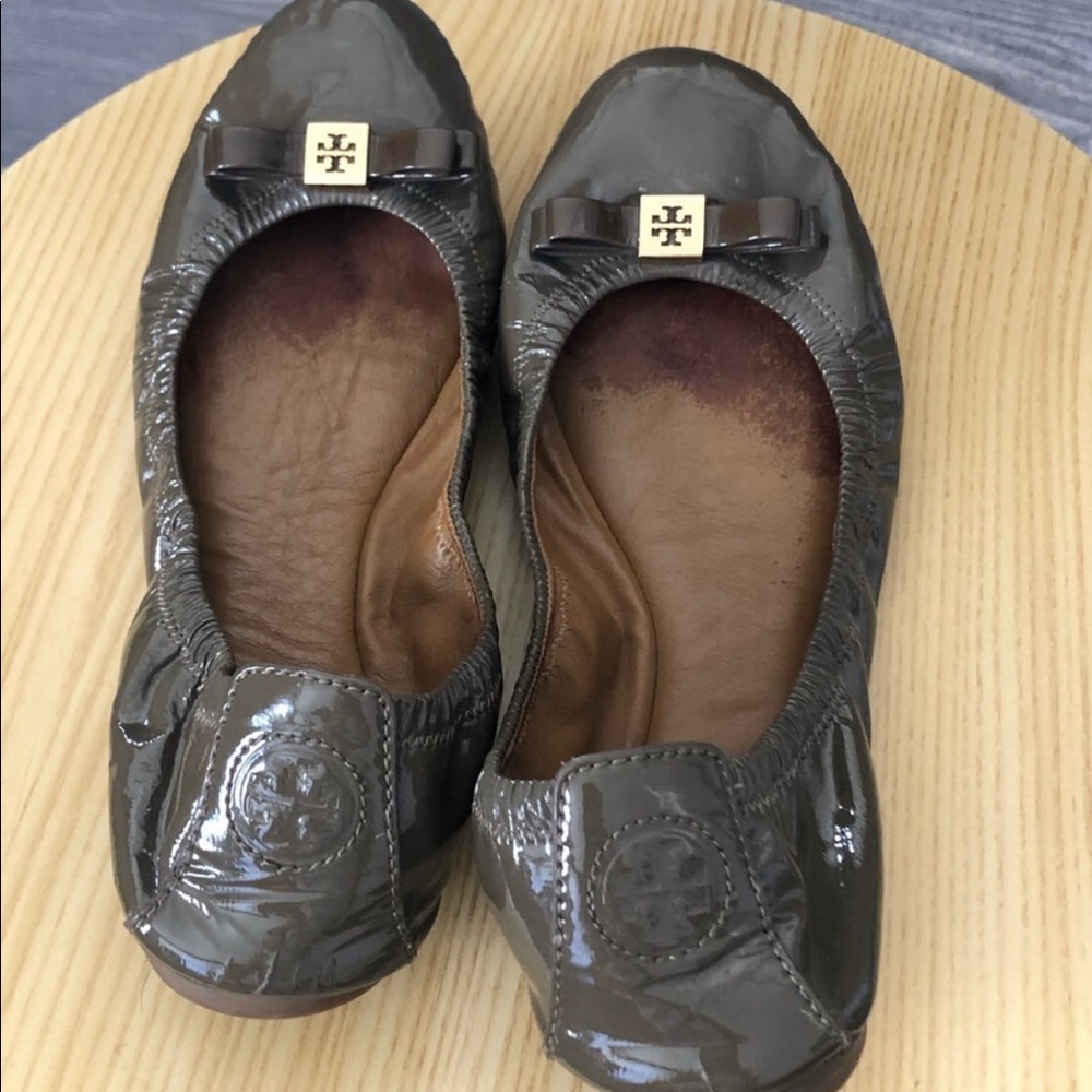 Tory Burch patent leather flats, size 8.5